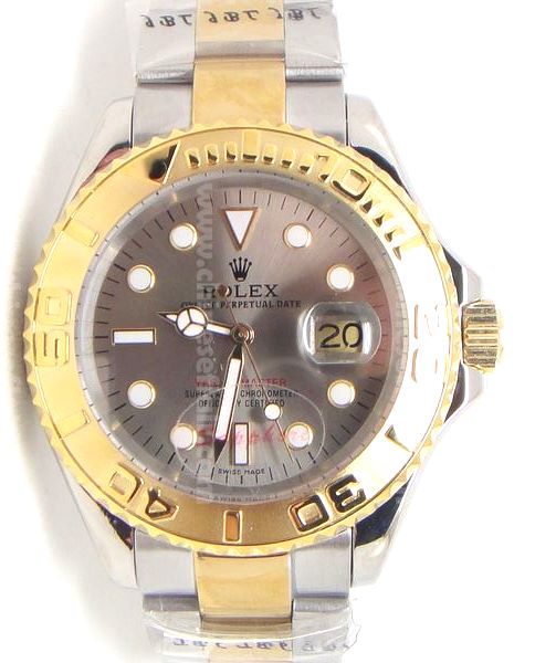 Rolex Yacht Master 2 Tone Gray Face Steel & Yellow gold